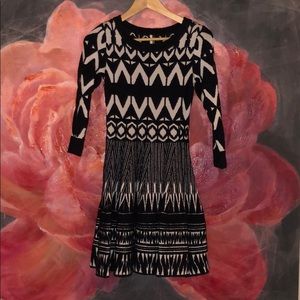 Black and white dress